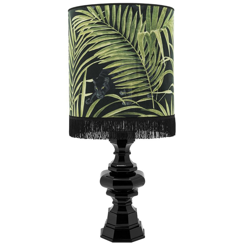 Настольная лампа Table Lamp Empire Velvet Black Green Зеленый Черный в Краснодаре | Loft Concept 