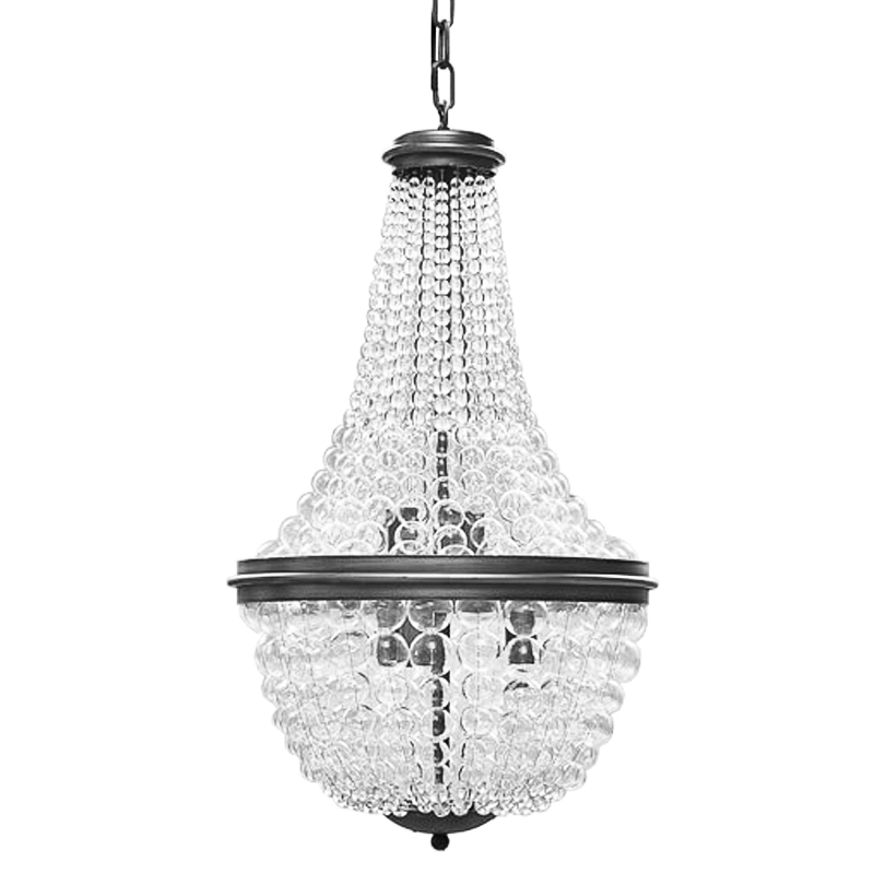 Люстра Bubble Blower Classic Chandeliers Графит Прозрачный в Краснодаре | Loft Concept 