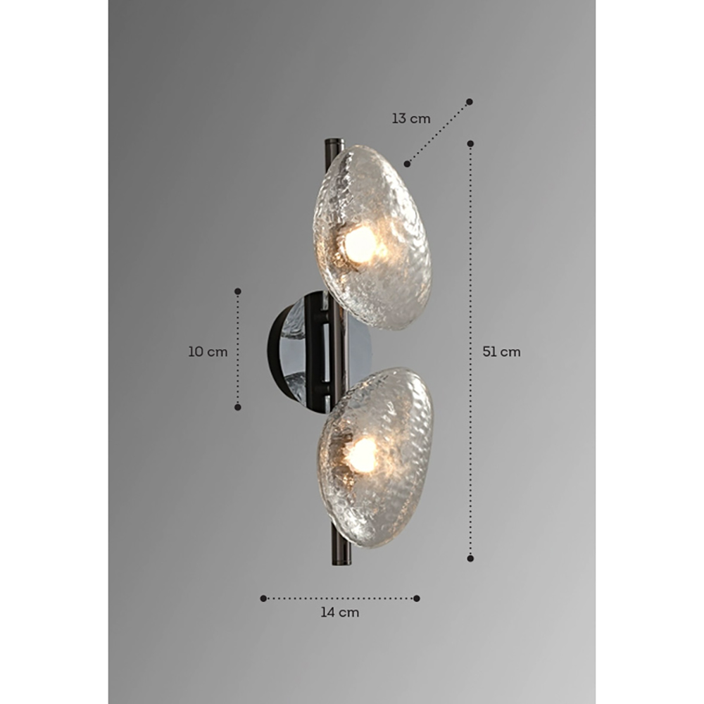 Бра LINDIS FROST LONG WALL 2 лампы Прозрачное стекло в Краснодаре