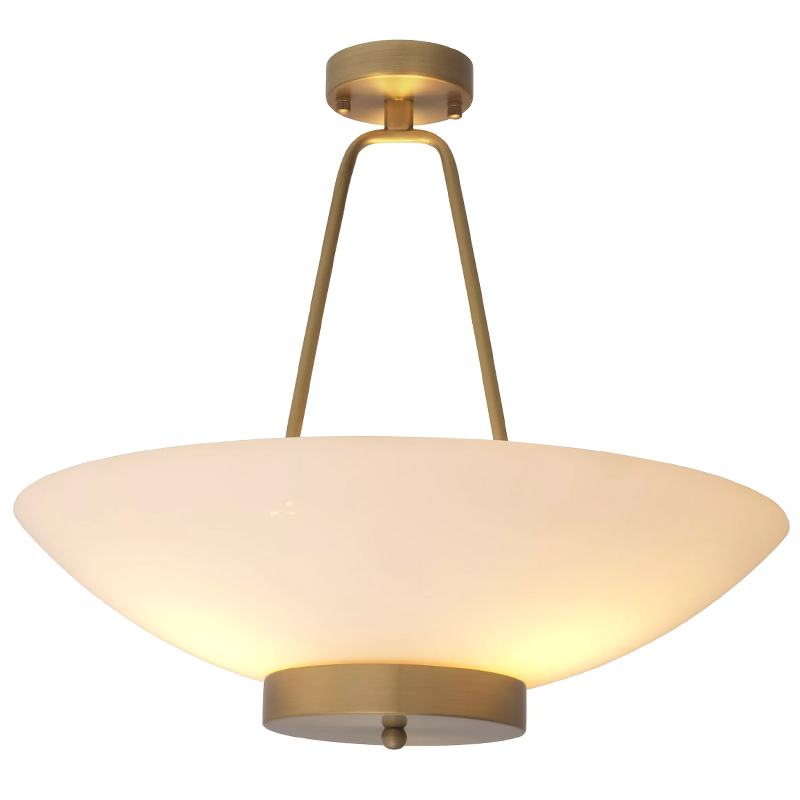 Люстра Eichholtz Ceiling Lamp Planeta Белый Латунь в Краснодаре | Loft Concept 