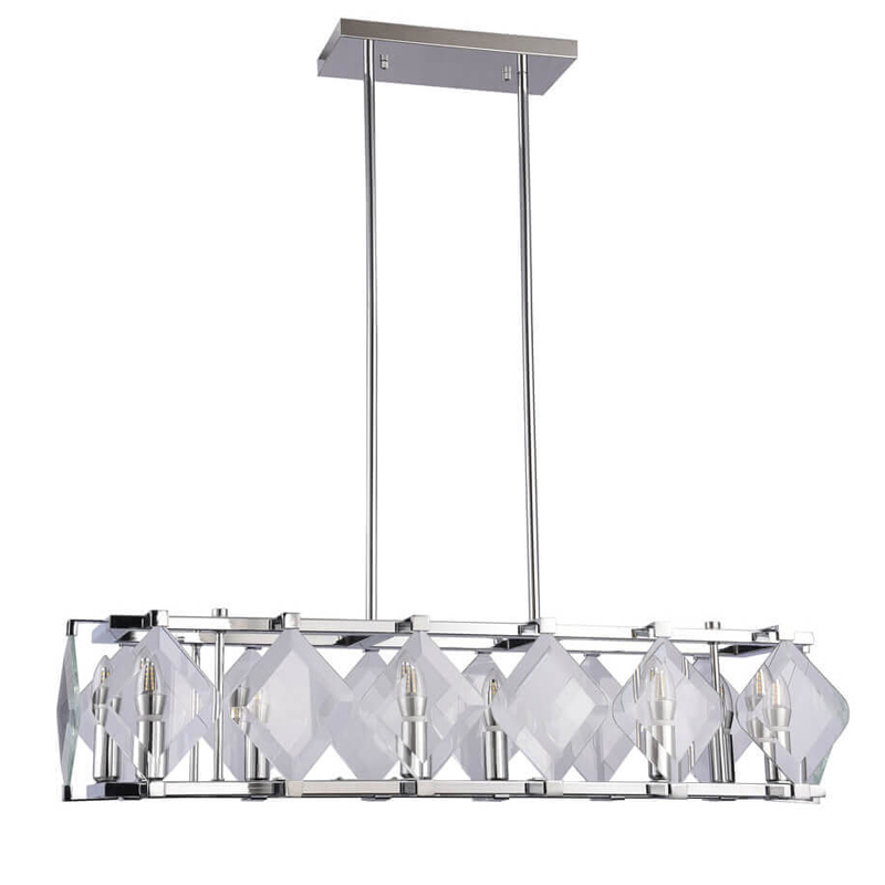 Люстра Glass Rhombus Lighting Хром в Краснодаре | Loft Concept 