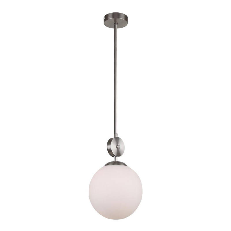 Подвесной светильник Kyran Nickel Hanging Lamp Никель Белый в Краснодаре | Loft Concept 