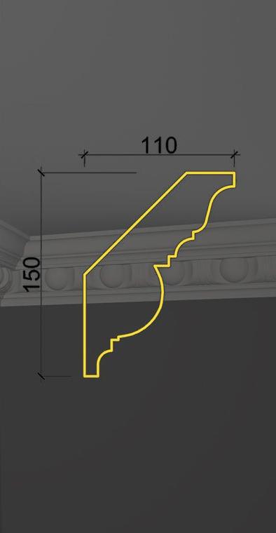 Карниз с орнаментом KO-01 в Краснодаре