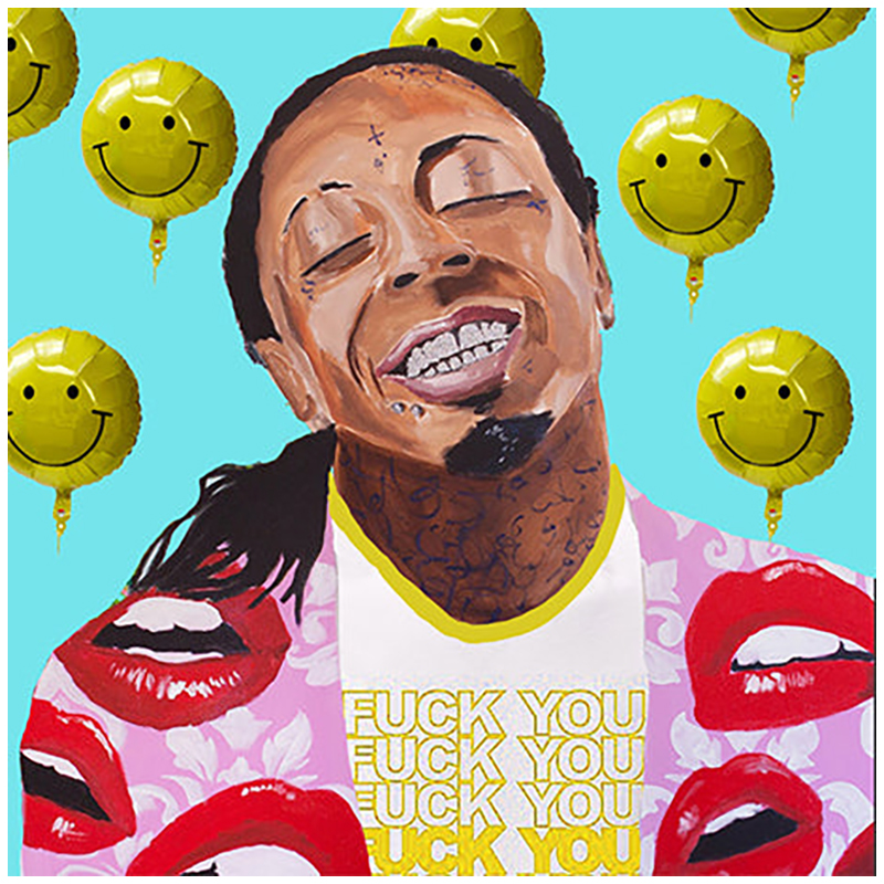 Картина Lil Wayne with Smiling Balloons Мульти в Краснодаре | Loft Concept 