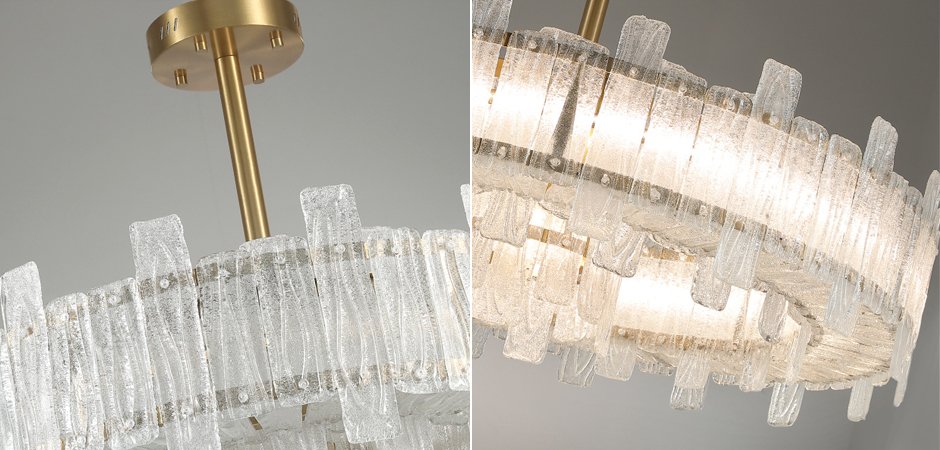 Люстра Circle Cogs Frosty Glass - фото №1