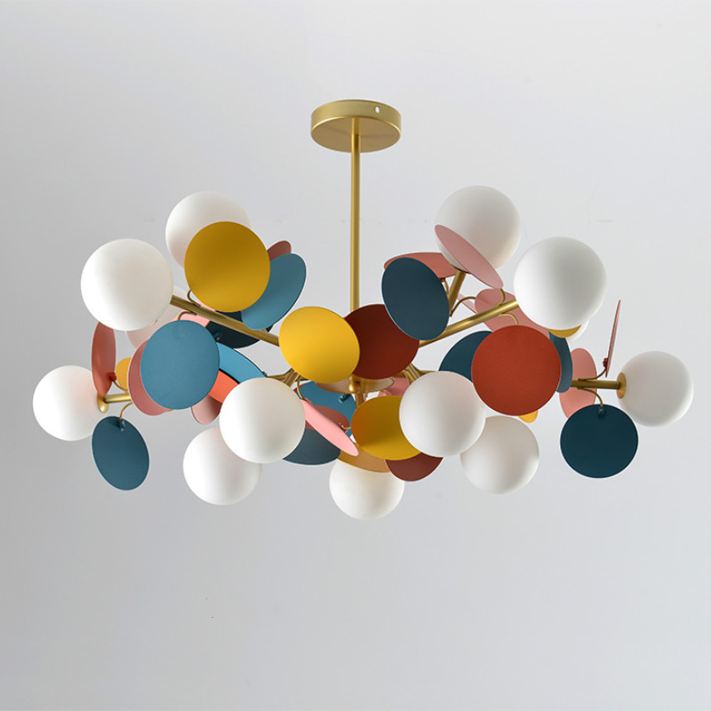 Люстра MATISSE Chandelier multicolor Золотой Белый Мульти в Краснодаре | Loft Concept 