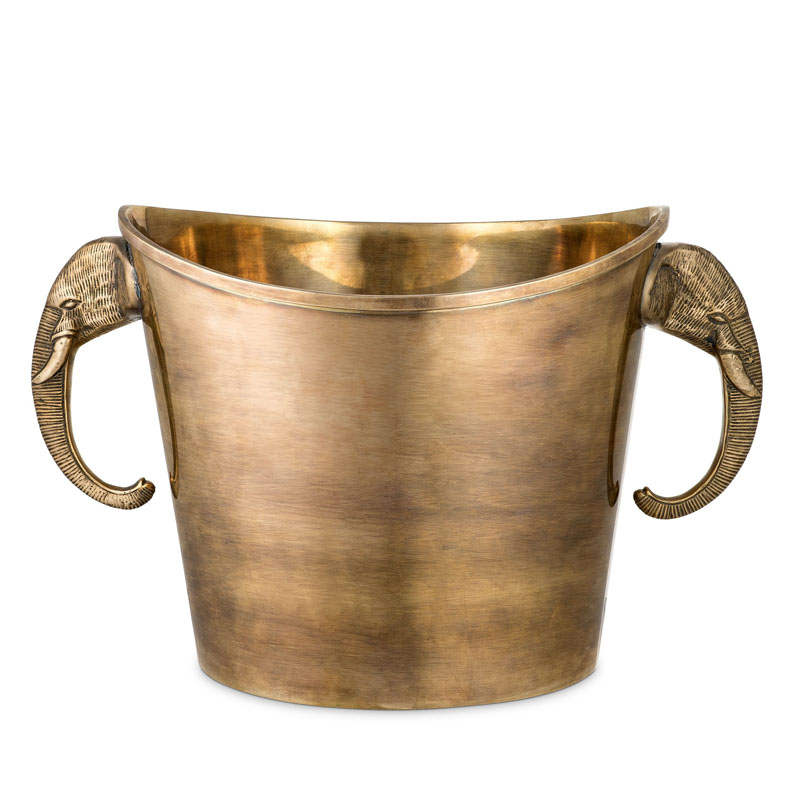 Ведерко для льда Eichholtz WINE COOLER MAHARAJA brass Винтажная латунь в Краснодаре | Loft Concept 