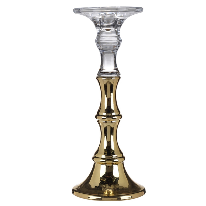 Подсвечник Eugenie Candlestick 30 Глянцевое золото в Краснодаре | Loft Concept 