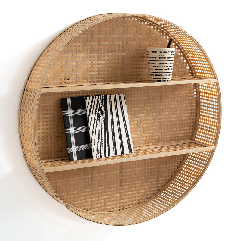 Полка Wicker Bamboo Shelf cells  в Краснодаре | Loft Concept 