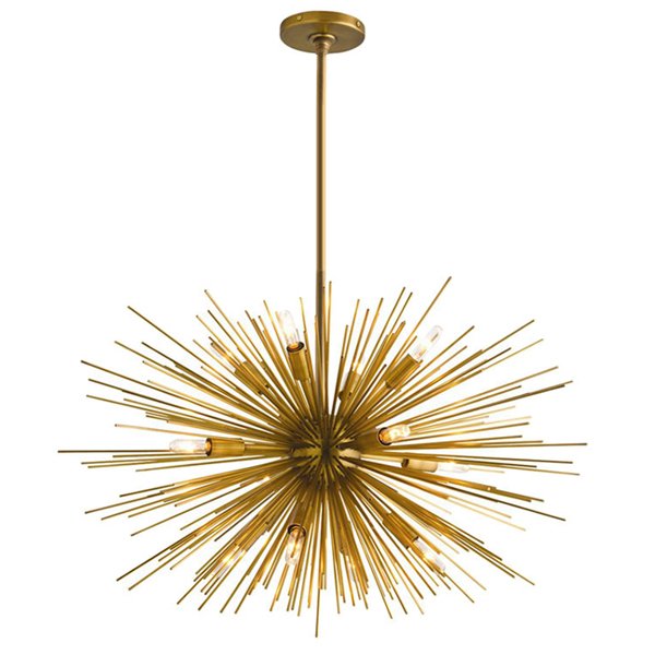 Люстра ASTRA Chandelier Sputnik Brass Золотой в Краснодаре | Loft Concept 