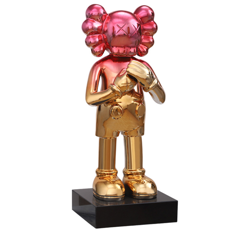 Статуэтка KAWS Gradient Gold Red on stand Золотой Красный в Краснодаре | Loft Concept 