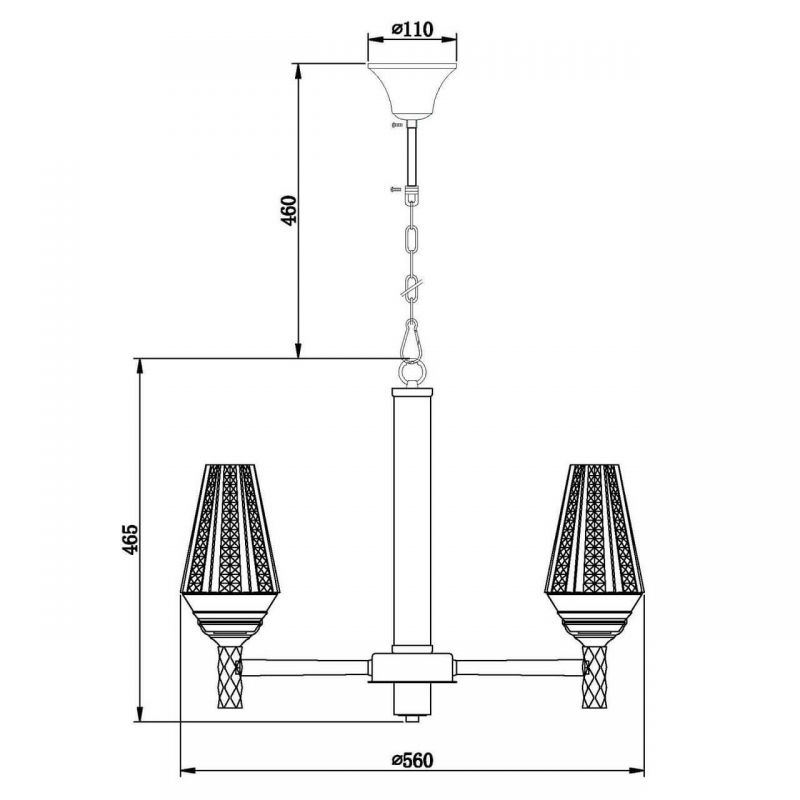 Люстра Ribbed Chandelier в Краснодаре