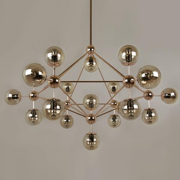 Люстра Modo Chandelier Gold Золотой в Краснодаре | Loft Concept 