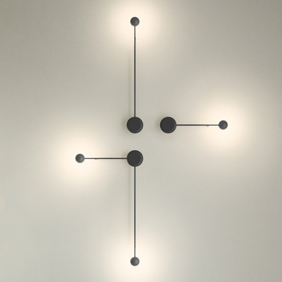 Бра Pin Wall Light black Белый в Краснодаре | Loft Concept 