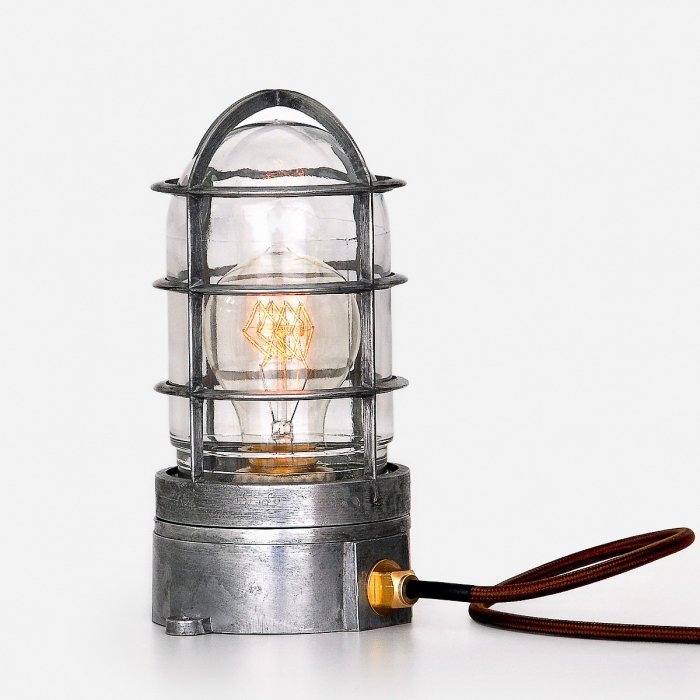 Настольная лампа Steampunk Cage Glass Edison Table lamp  в Краснодаре | Loft Concept 