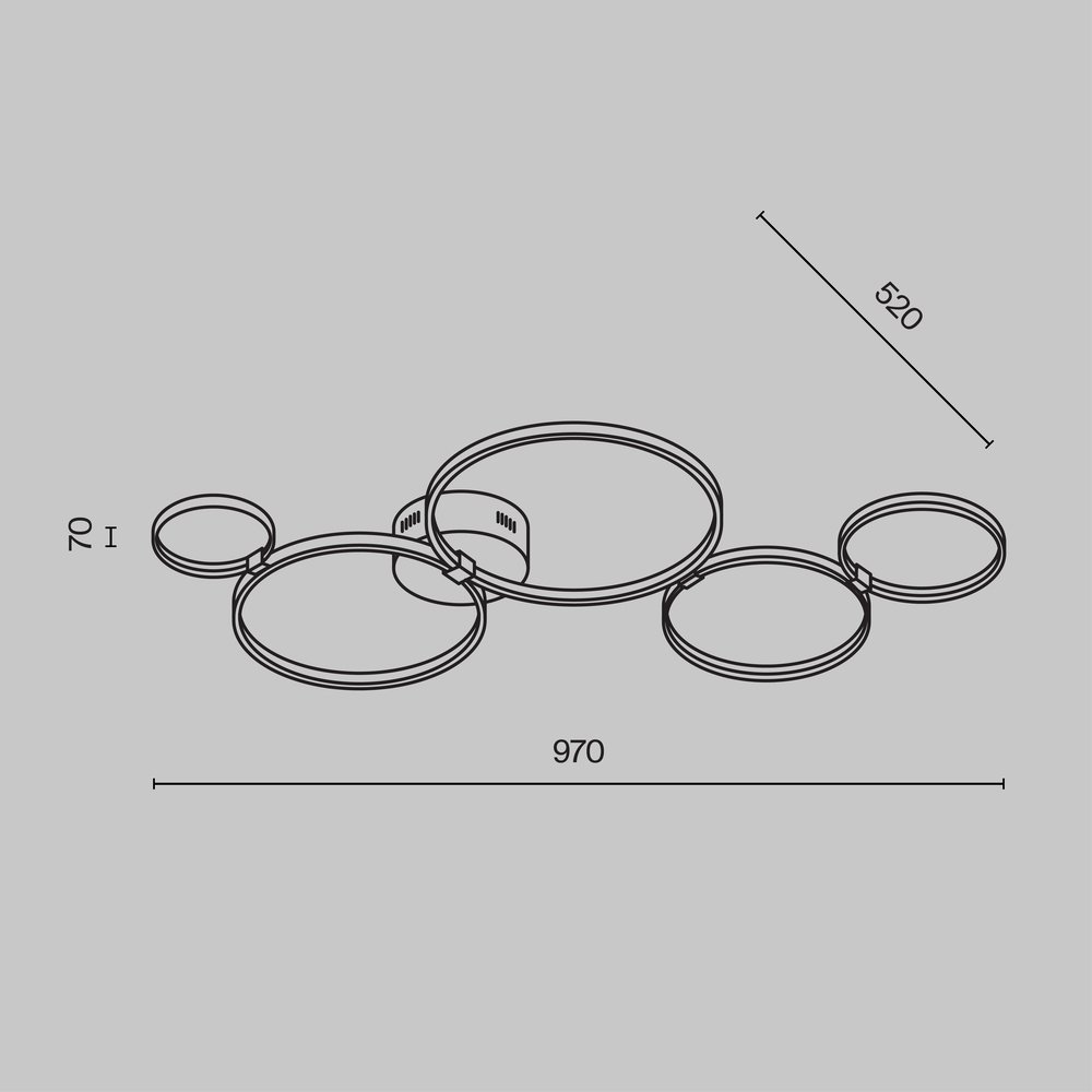 Потолочный светильник Olympia 3000-4000К 43Вт в Краснодаре