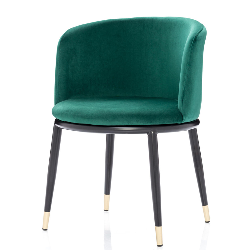 Стул Dining Chair Foucault Green Зеленый Черный Золотой в Краснодаре | Loft Concept 