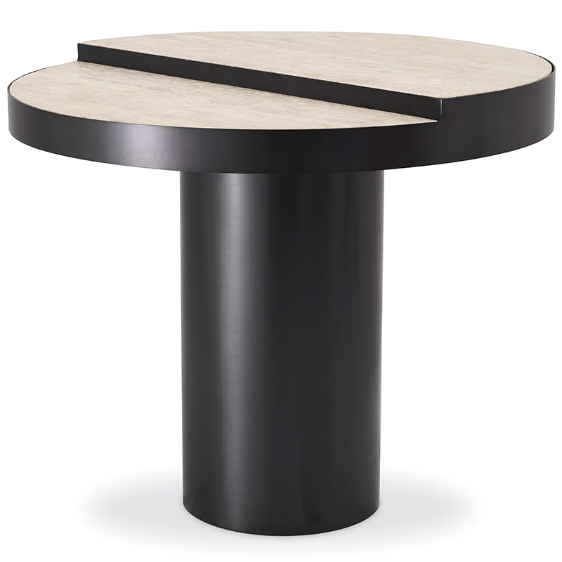 Приставной столик Eichholtz Side Table Excelsior Черный Песочный в Краснодаре | Loft Concept 