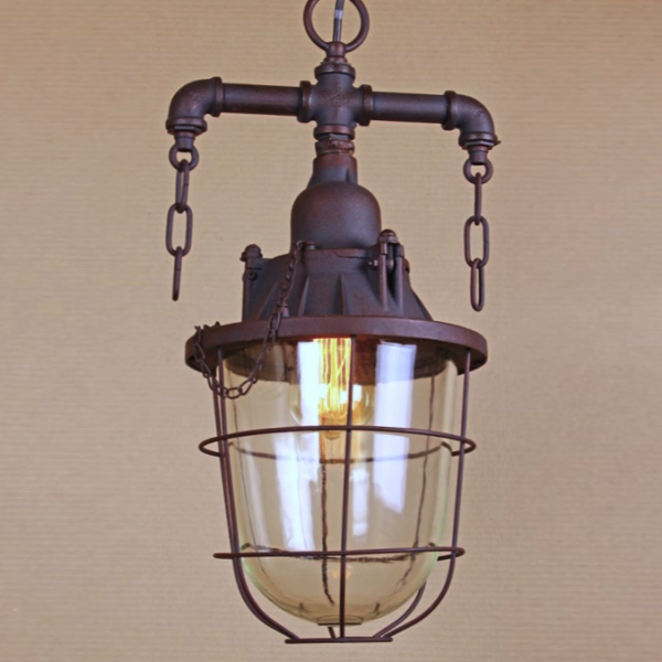 Подвесной светильник Marine Lantern Коричневый в Краснодаре | Loft Concept 