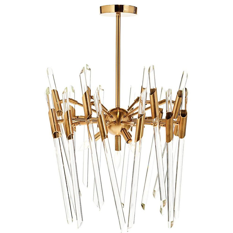 Люстра Ice Rods Chandelier brass Латунь в Краснодаре | Loft Concept 