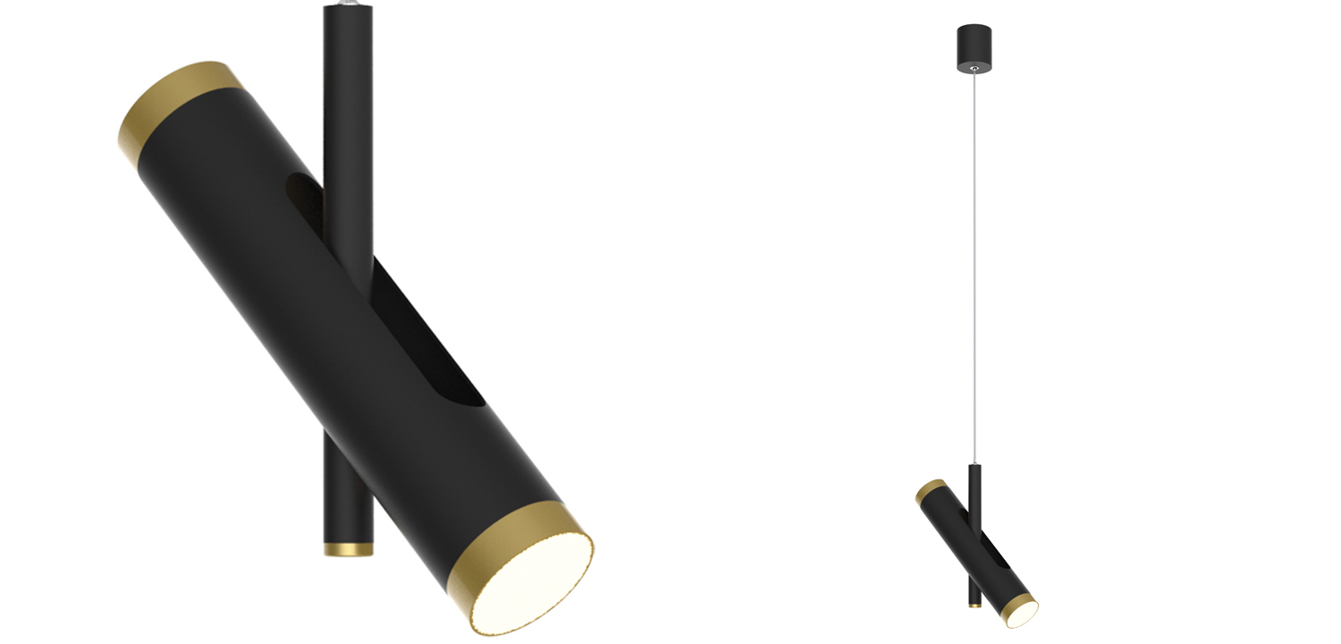 Подвесной светильник Rainer black - фото