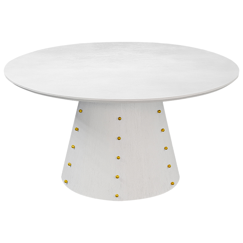 Las Vegas Table White Burl Обеденный Стол ivory ( слоновая кость ) Золотой в Краснодаре | Loft Concept 