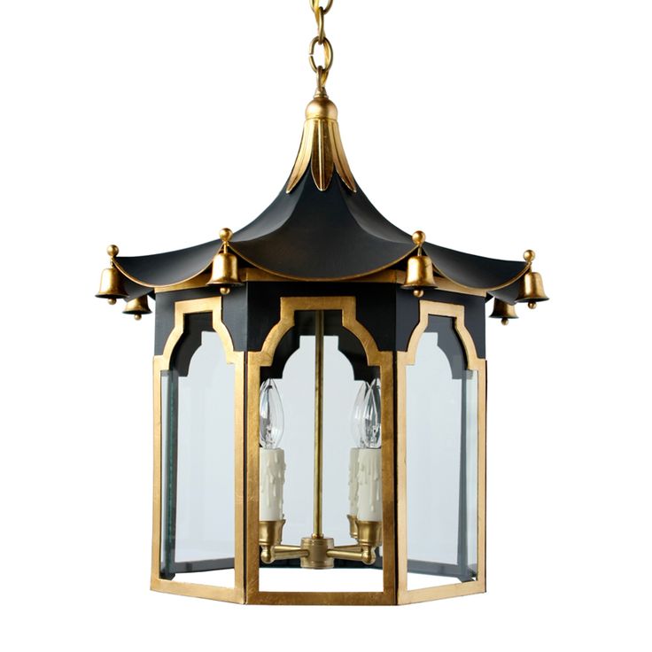 Люстра Pendant Lamp Chinese Pagoda Черный Золотой в Краснодаре | Loft Concept 