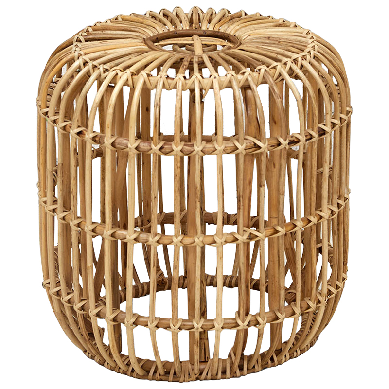 Плетеный приставной столик Wicker Side Table Древесина в Краснодаре | Loft Concept 