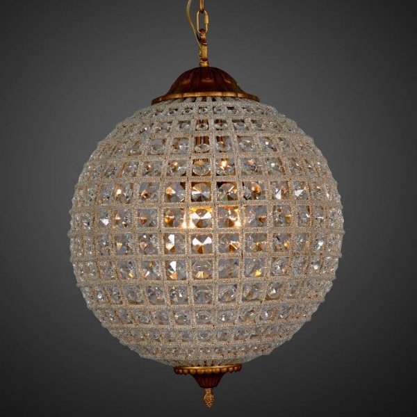 Люстра RH 19th c. Casbah Crystal Pendant 45 Темная бронза винтаж в Краснодаре | Loft Concept 