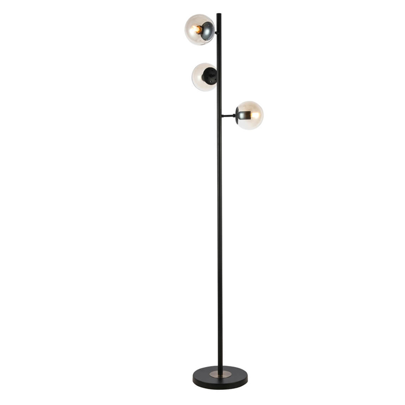 Торшер Modo Floor Lamp Ambre Black Черный Янтарный в Краснодаре | Loft Concept 