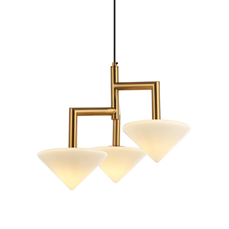 Люстра Acantha Gold Lamp Золотой Белый в Краснодаре | Loft Concept 