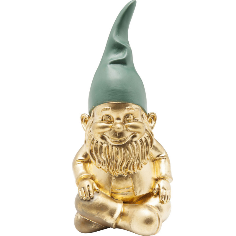 Статуэтка Golden Sitting Gnome Золотой в Краснодаре | Loft Concept 