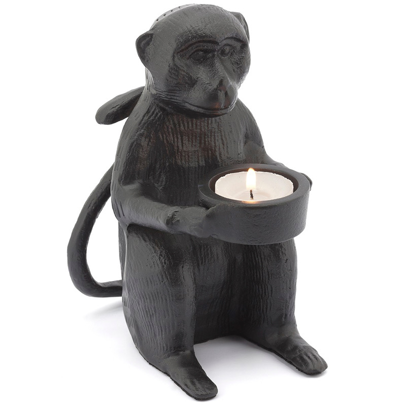 Подсвечник CANDLEHOLDER MONKEY ALLU Черный в Краснодаре | Loft Concept 