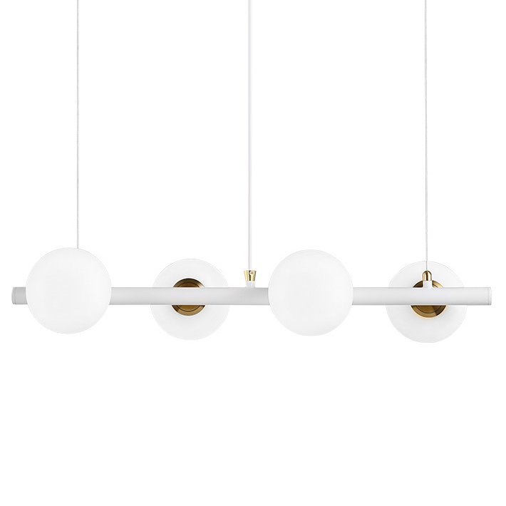 Светильник Bubble Stik four Chandelier Белый Золотой в Краснодаре | Loft Concept 