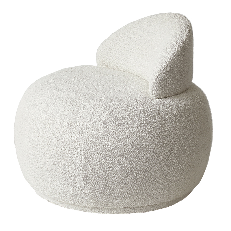 Кресло Boucle Snowball Armchair Белый в Краснодаре | Loft Concept 