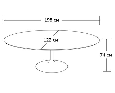 Стол Oval Tulip в Краснодаре