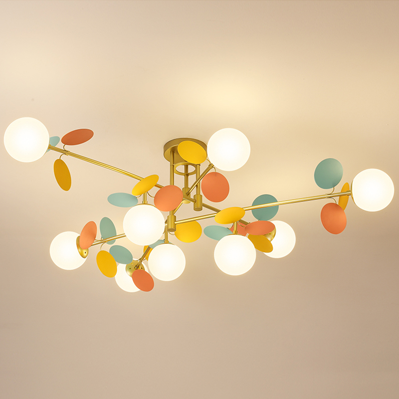 Люстра MATISSE Chandelier Hedgehog Золотой Белый Черно-белый Мульти в Краснодаре | Loft Concept 