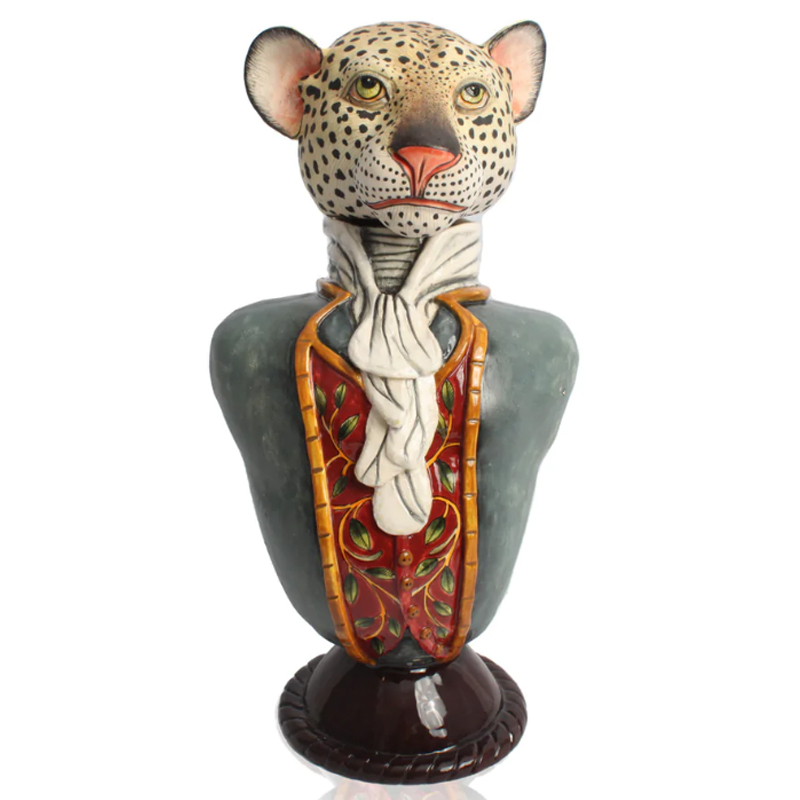 Статуэтка Leopard Figure Tureen Серый в Краснодаре | Loft Concept 