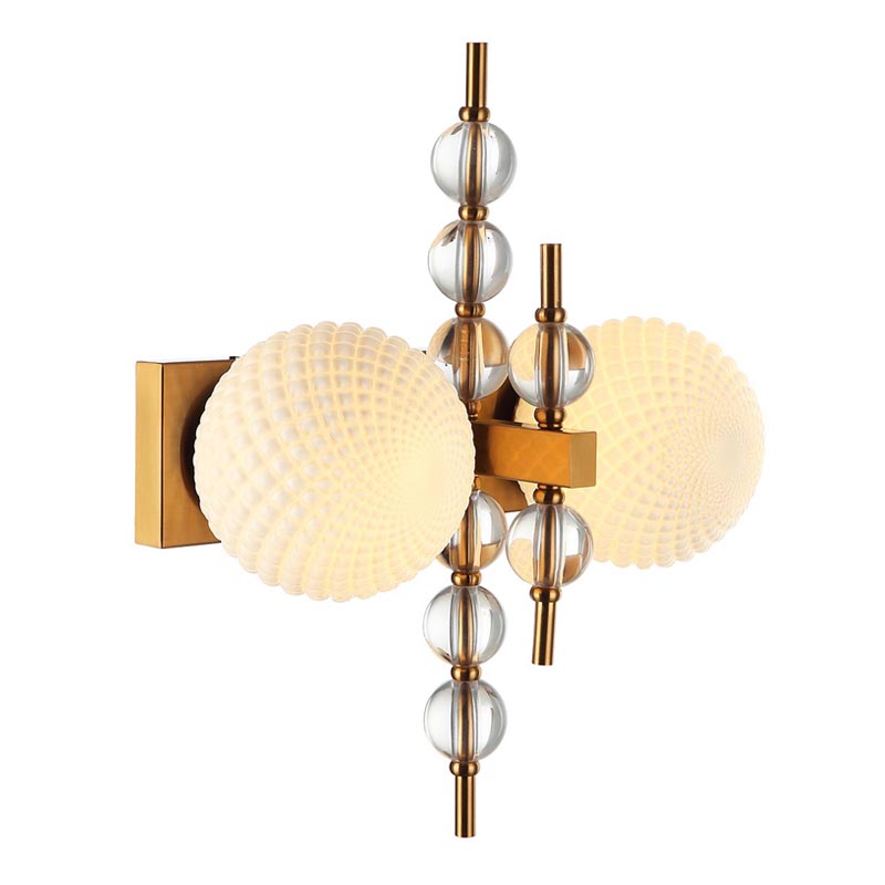 Бра Addelyn Sconce Белый Латунь в Краснодаре | Loft Concept 