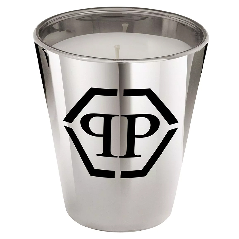 Свеча Philipp Plein Candle Empire Platinum M Серебряный Белый Черный в Краснодаре | Loft Concept 