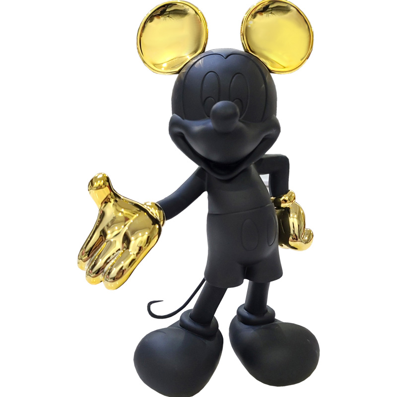 Статуэтка Mickey Mouse statuette black Черный Глянцевое золото в Краснодаре | Loft Concept 