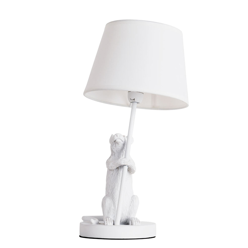 Настольная лампа White Mouse holding a lamp Белый в Краснодаре | Loft Concept 