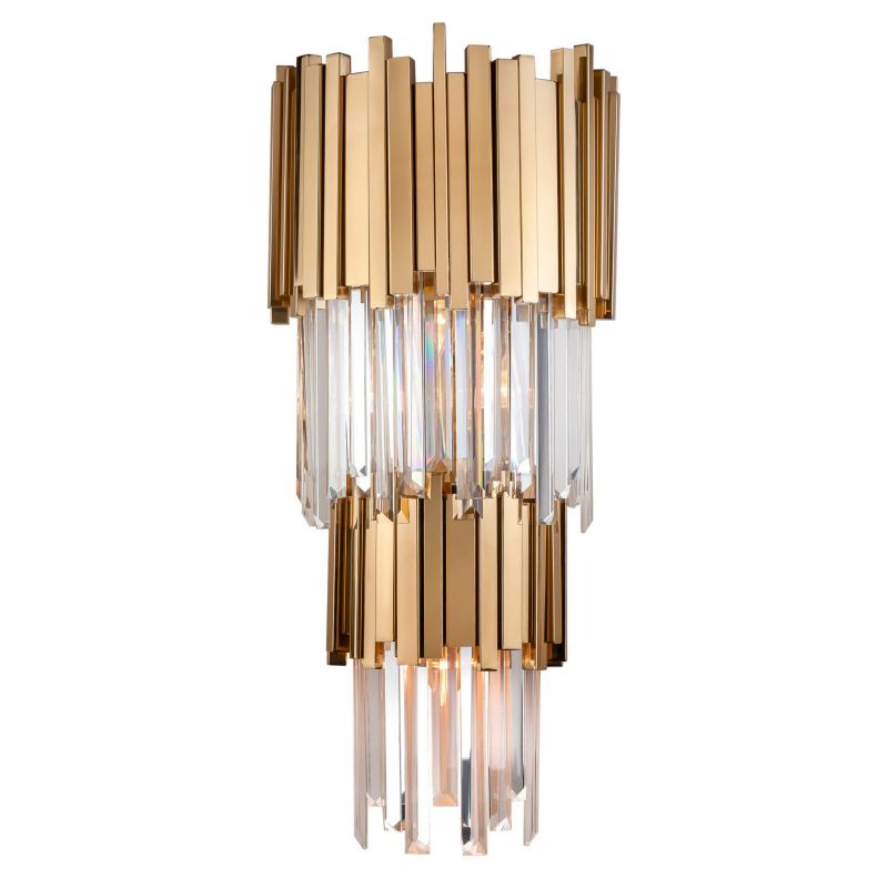 Бра Luxxu Modern Cascade Wall Lamp Gold 71 Золотой Прозрачное Стекло в Краснодаре | Loft Concept 