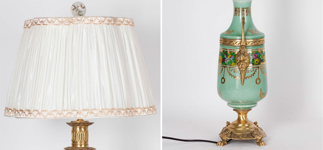 Настольная лампа фарфоровая Viola - фото