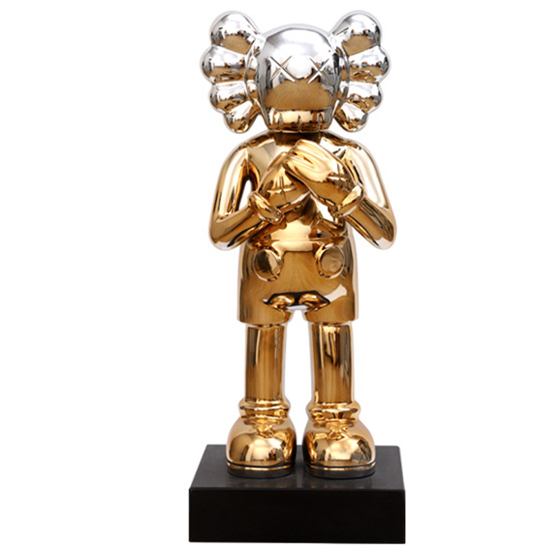 Статуэтка KAWS Gradient Gold Silver on stand Золотой Серебряный в Краснодаре | Loft Concept 