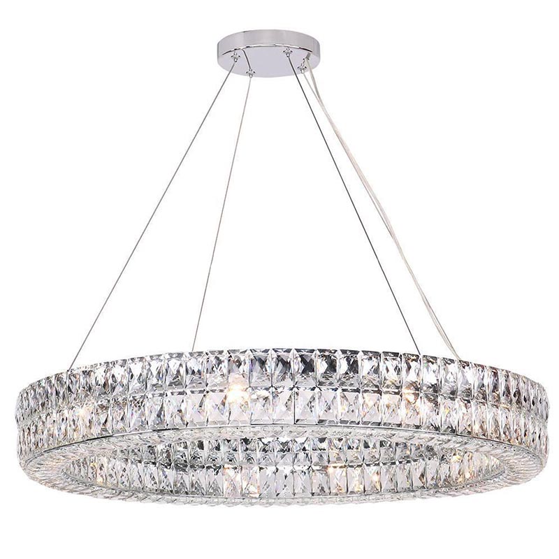 Люстра Crystal Regena Chrome Chandelier 18 Хром Прозрачный (Transparent) в Краснодаре | Loft Concept 