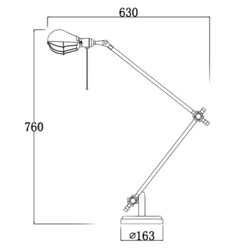 Настольный светильник Steampunk Extension Pole Table 2 в Краснодаре