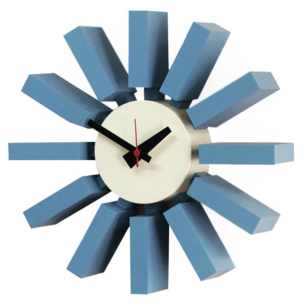 Часы George Nelson Block Clock Blue Голубой в Краснодаре | Loft Concept 