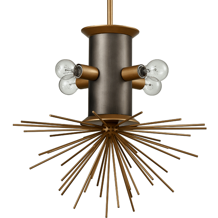 Подвесной светильник Hedgehog Chandelier Латунь в Краснодаре | Loft Concept 