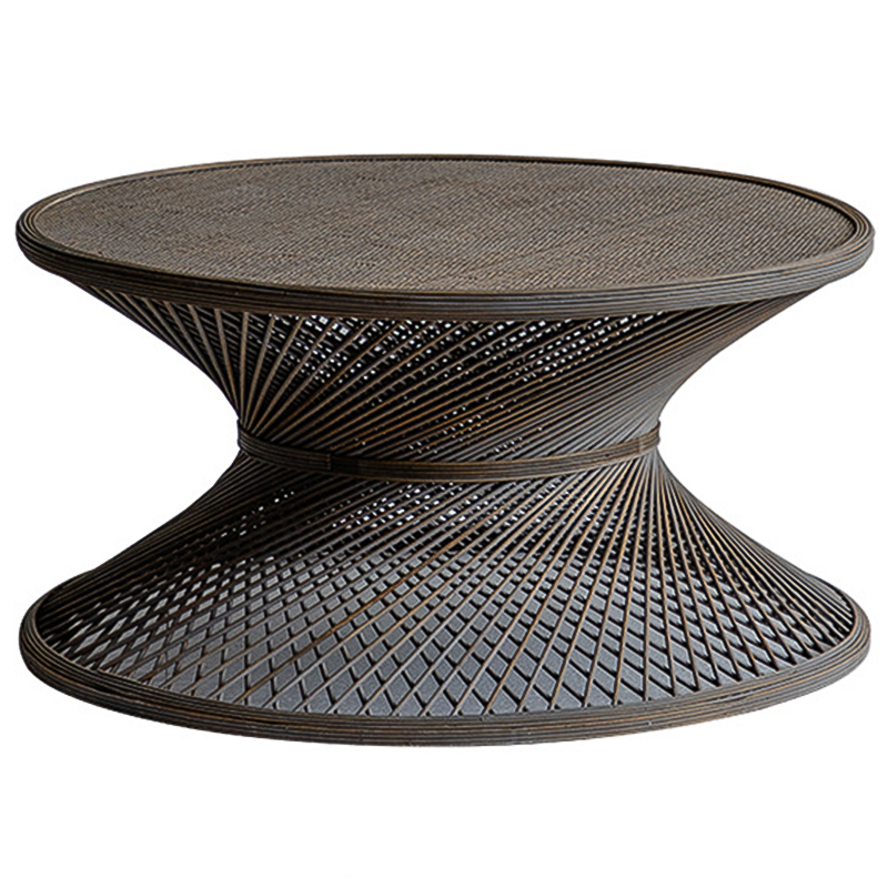 Кофейный стол Zaire Wicker Coffee Table Dark Коричневый в Краснодаре | Loft Concept 